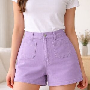 L.A. Blues High Waist Purple Women's Shorts